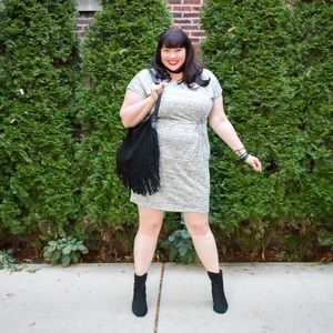 ellos Dresses - Ellos grey knit knot front dress ellos Dresses - Ellos grey knit knot front dress